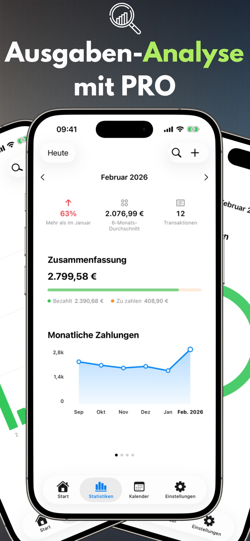 Ausgaben-Analyse mit PRO — iPhone