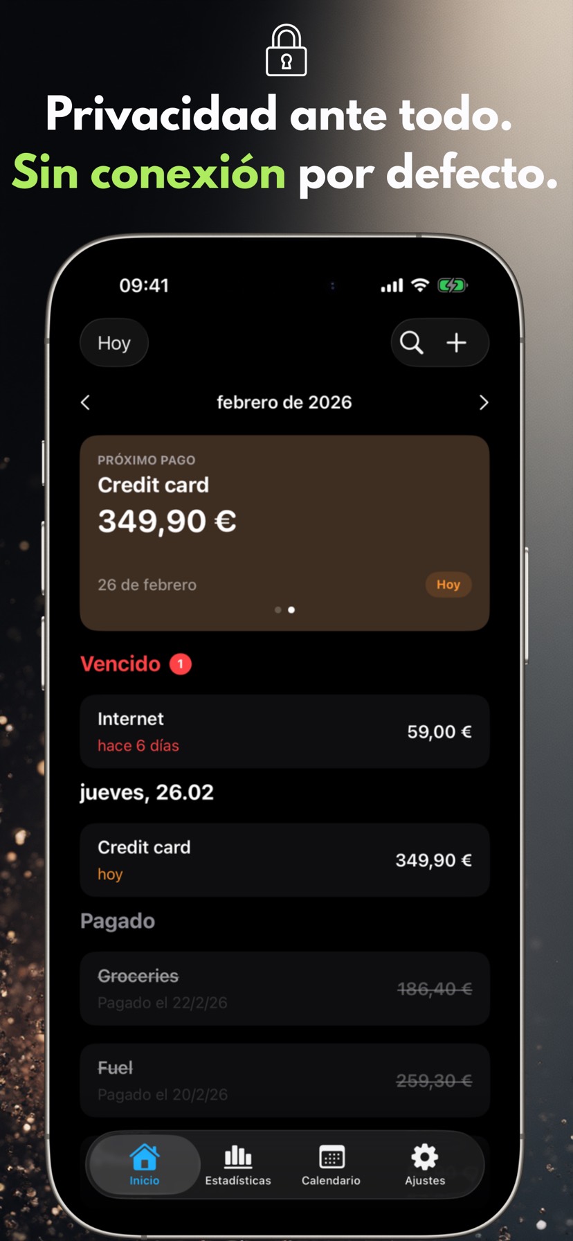 Privacidad ante todo. Sin conexión por defecto. — iPhone