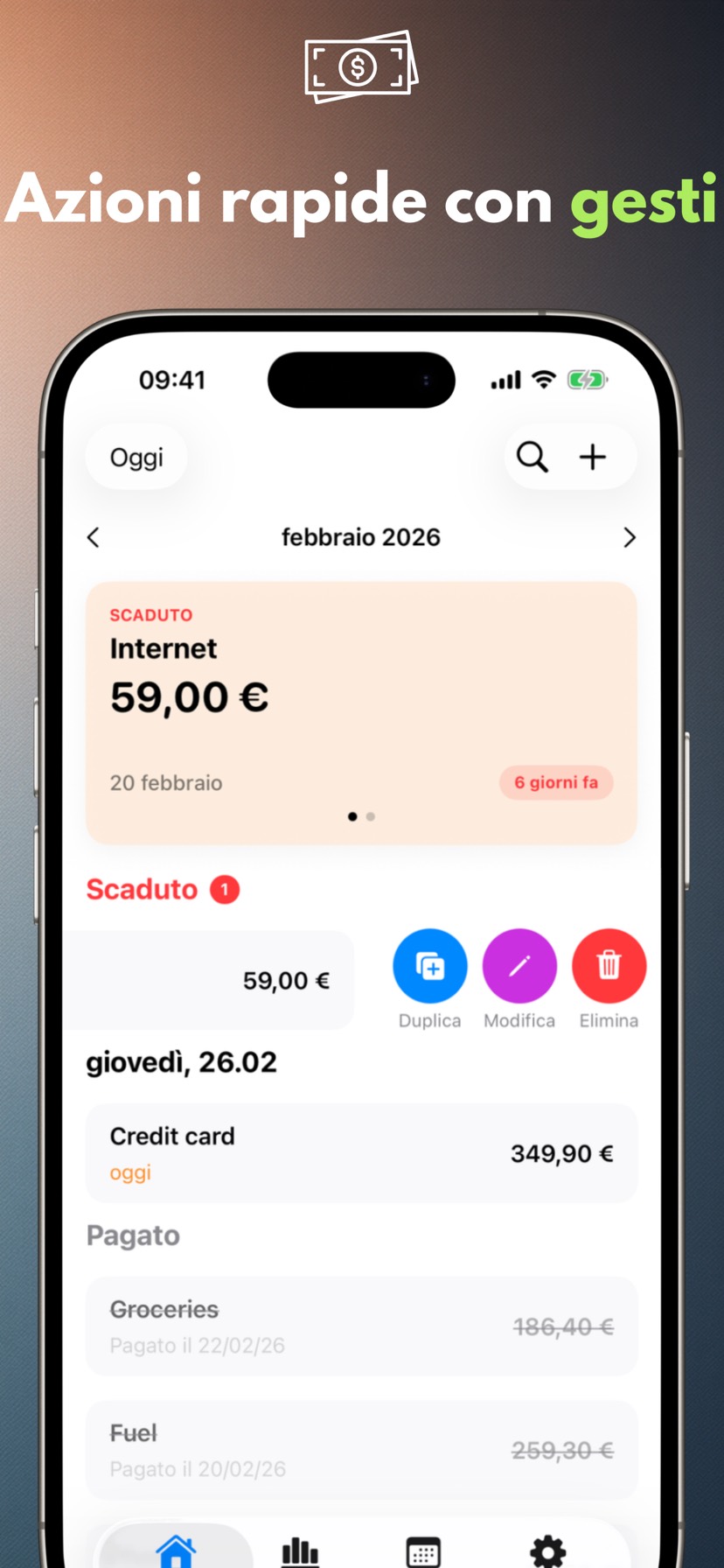 Quick actions with gestures — iPhone