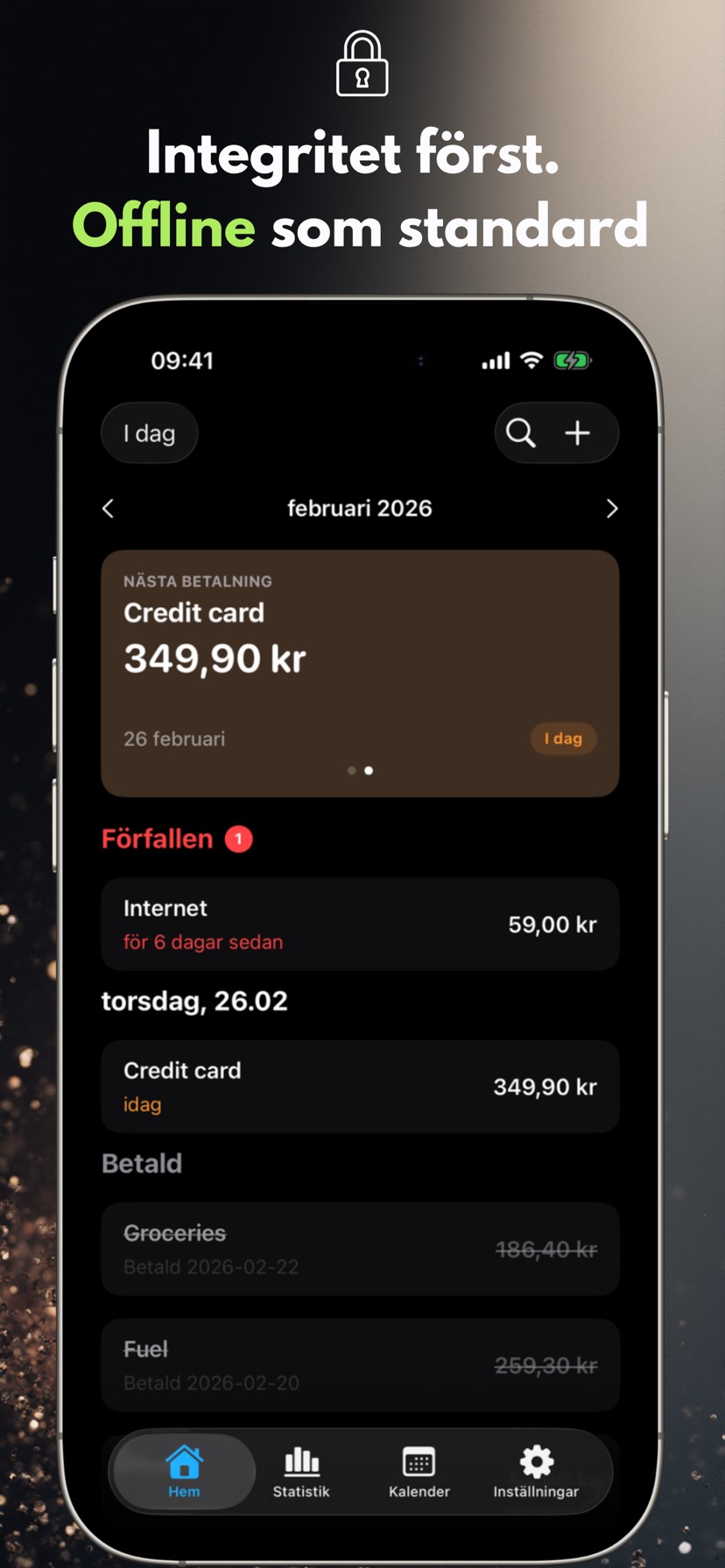 Privacy first. Offline by default. — iPhone