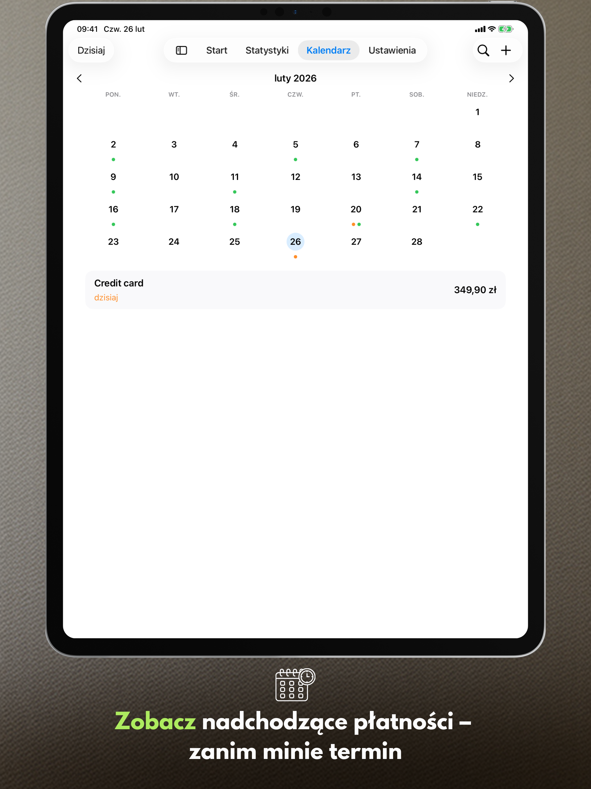 Zobacz nadchodzące płatności — zanim minie termin
