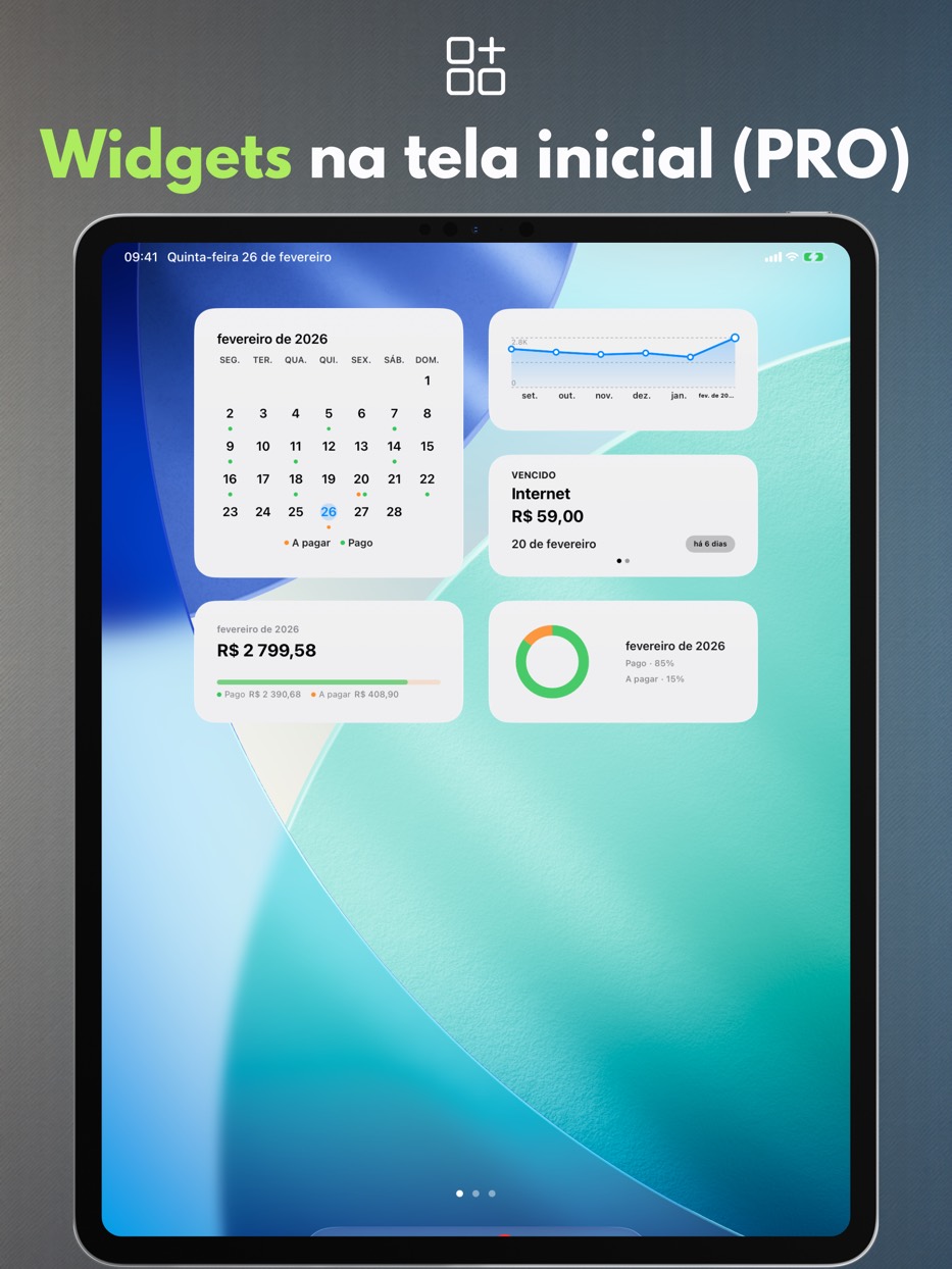 Home Screen widgets (PRO) — iPad