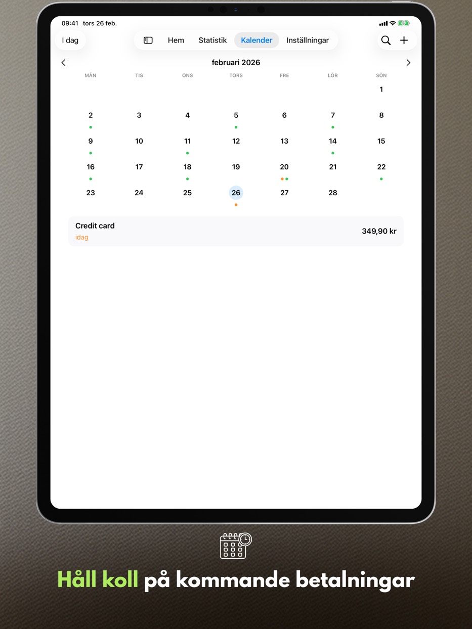 See what's coming — before it's due — iPad