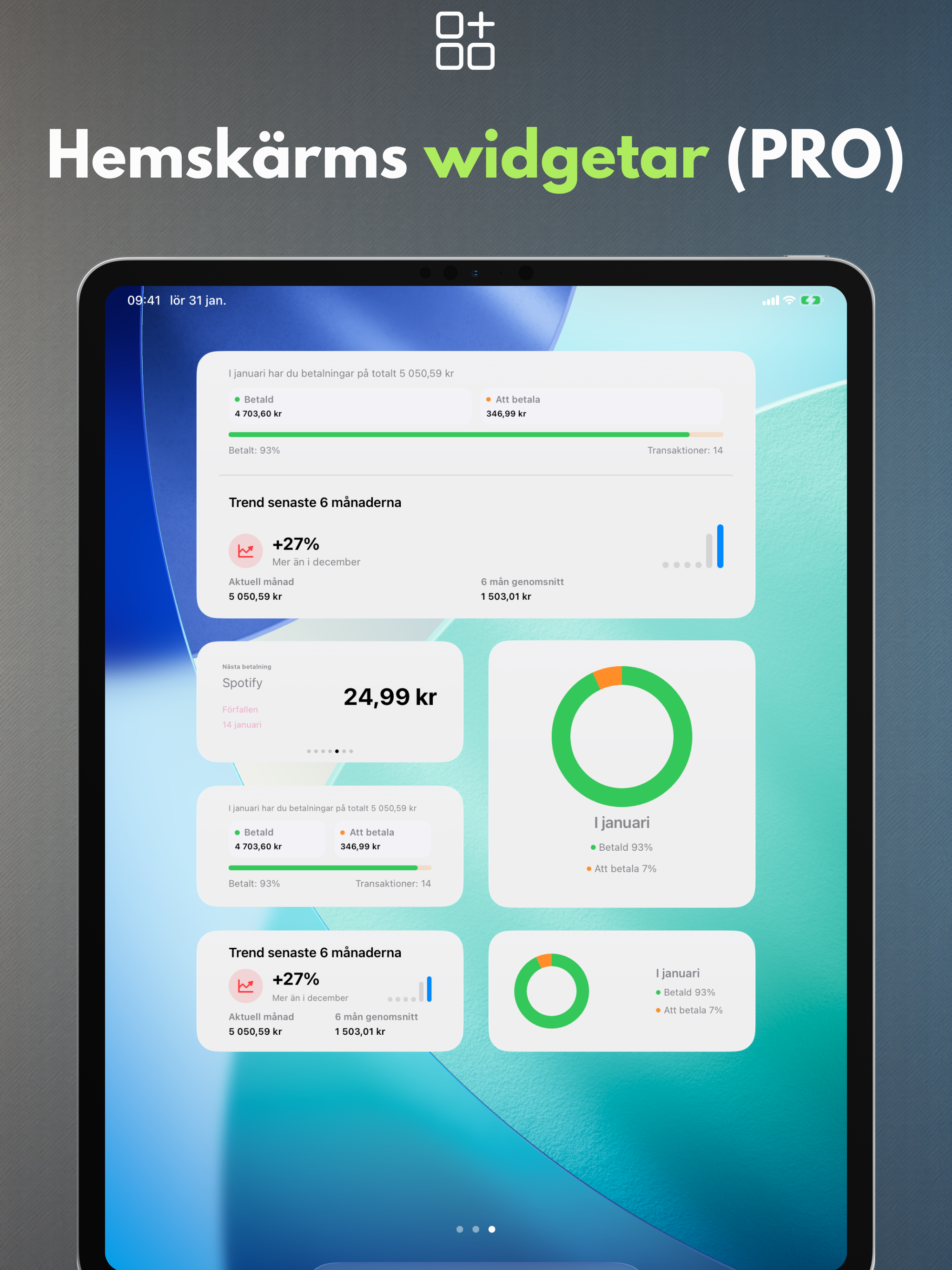 Home Screen widgets (PRO)
